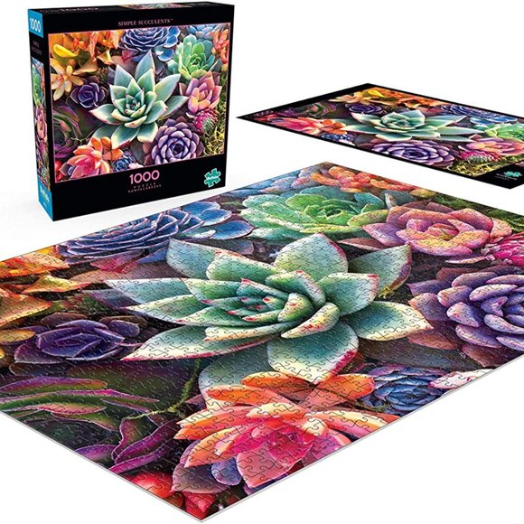 Simple Succulent - 1000 Piece Jigsaw Puzzle - Picture 4 of 6